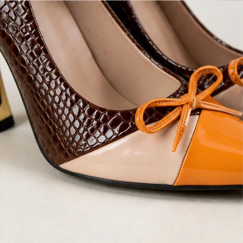 Orlaya Pointed Court Shoes - Cacao - female - Hendlys - Image 4