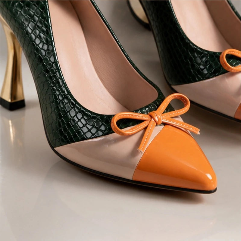 Orlaya Pointed Court Shoes - Cypress - Shoes - Hendlys - Image 2