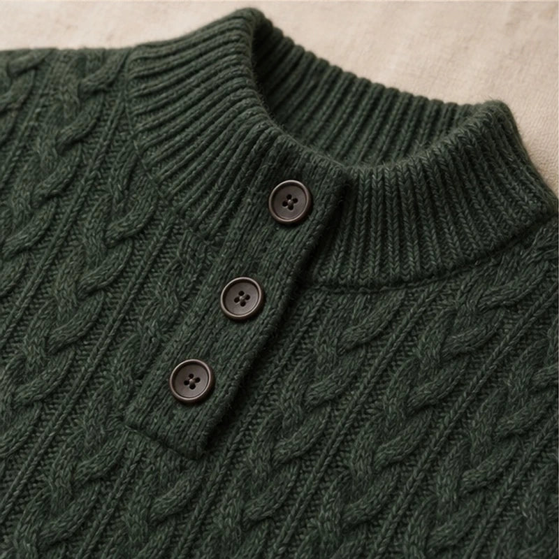 Portia Cashmere Sweater - Olive - Product Type: Sweaters - Hendlys - Image 4