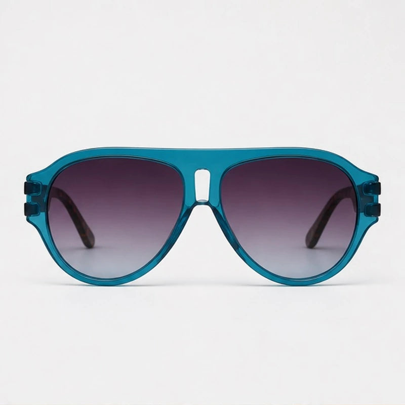 Rialto Shades - Blue Leopard - sunglasses - Hendlys - Image 2