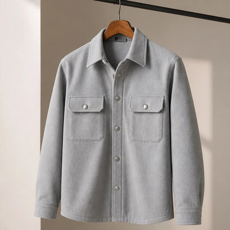 Rothwell Relaxed Shirt Jacket - Charcoal Gray - Department: Men - Hendlys - Image 3