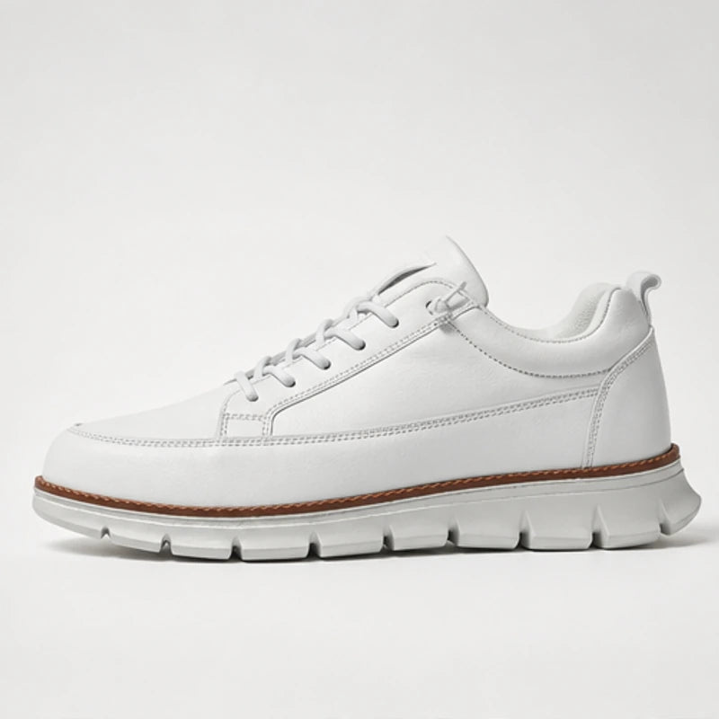 Rowan Court Leather Sneaker - White - men's sneakers - Hendlys - Image 2