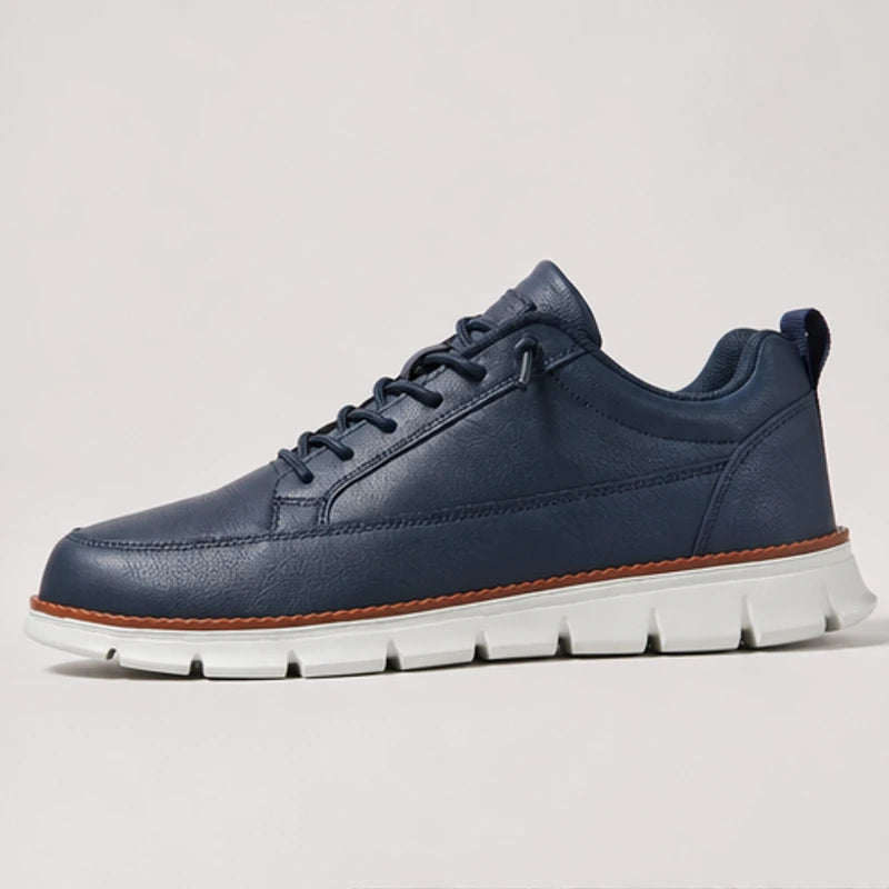 Rowan Court Leather Sneaker - Blue - genuine leather - Hendlys - Image 4