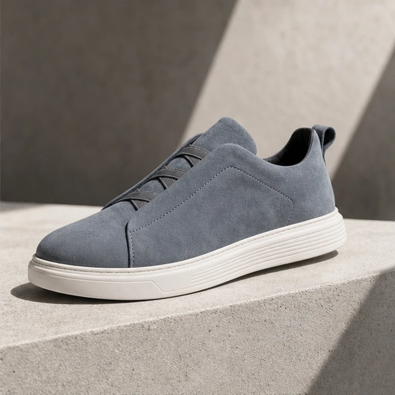 Altman Suede Sneakers - Gray - orthopedic footbed - Hendlys - Image 5