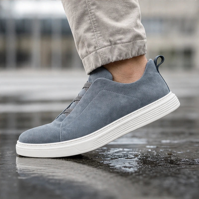 Altman Suede Sneakers - Gray - slip-on sneakers - Hendlys - Image 4