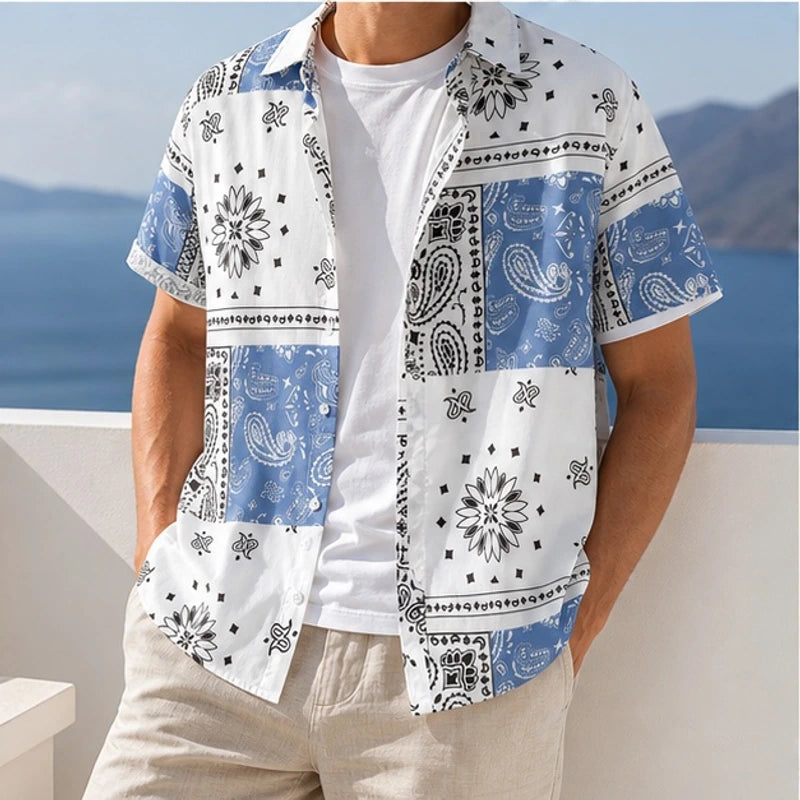 Sarto Short Sleeve Shirt - White - Shirts - Hendlys - Image 1