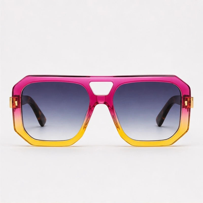 Solaro Geometric Shades - Sunburst Crush - sunglasses - Hendlys - Image 2