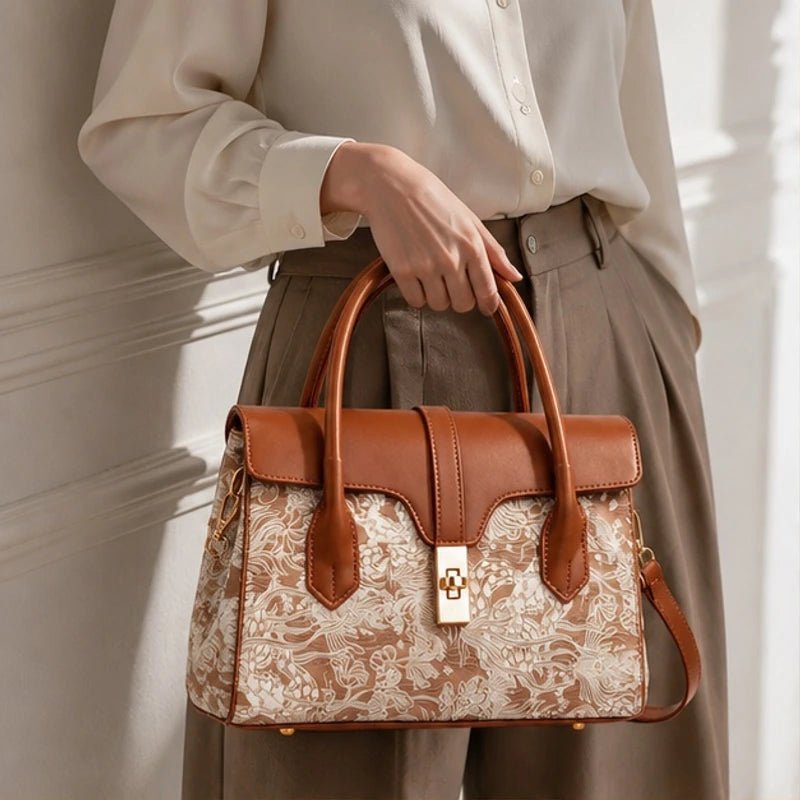 Sorelia Botanical Handbag - Sienna - satchel - Hendlys - Image 3