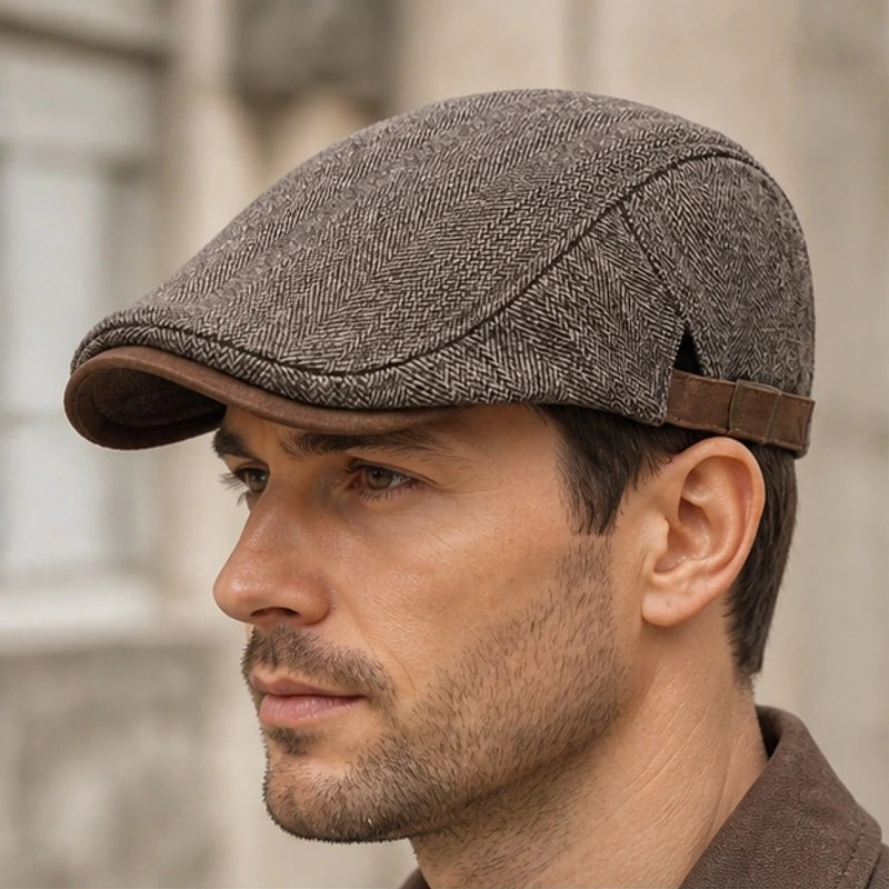 The Birmingham Snap Cap - Brown - snap cap - Hendlys - Image 2