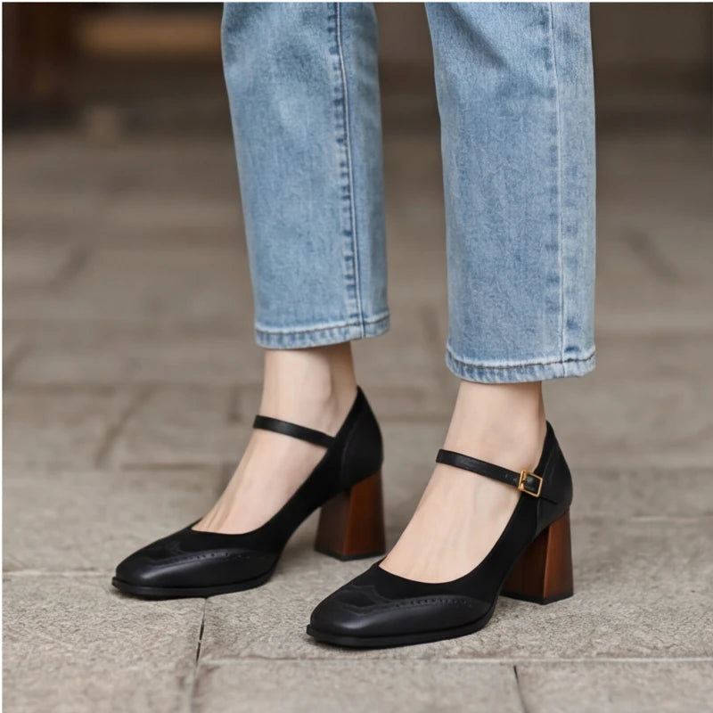 Vilano Duo Heels - Black - buckle strap - Hendlys - Image 6