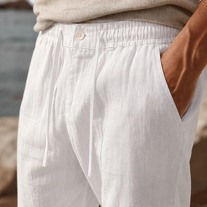 Palma 2-Piece Linen Set - White - outfit set - Hendlys - Image 5