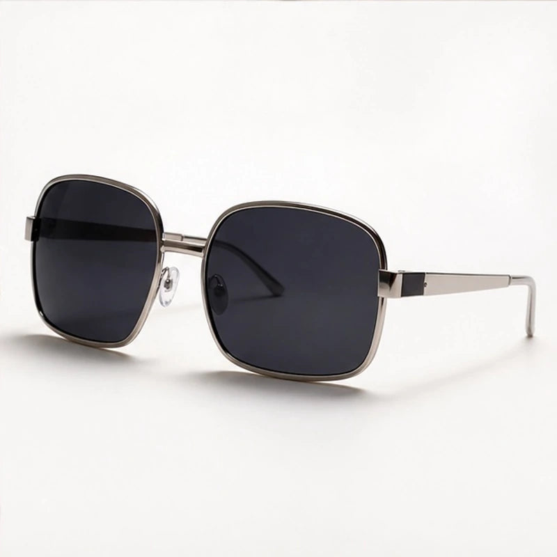 Veylan Square Aviator Sunglasses - Black - Sunglasses - Hendlys - Image 1