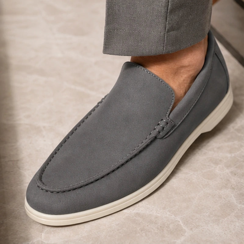 Bexley Hand-Burnished Leather Loafer - Gray - loafers - Hendlys - Image 2