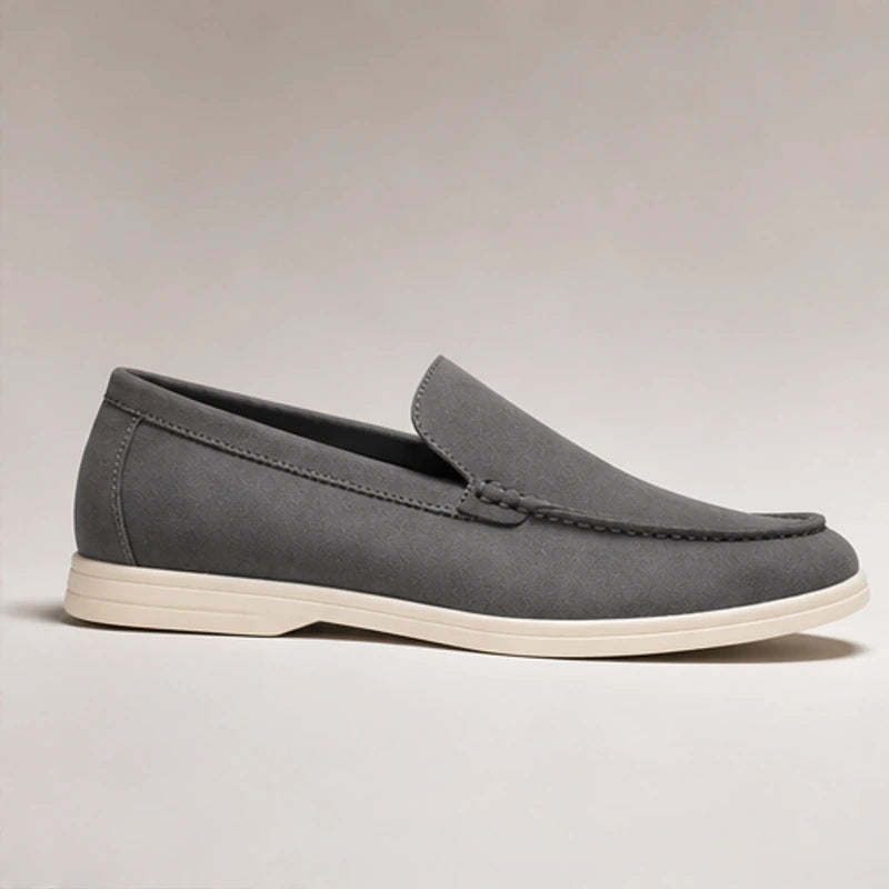 Bexley Hand-Burnished Leather Loafer - Gray - hand-burnished leather - Hendlys - Image 5