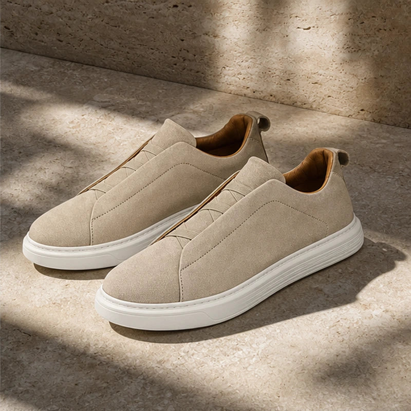 Altman Suede Sneakers - Beige - Sneakers - Hendlys - Image 1