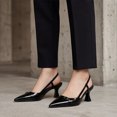 Zena Ryan Slingback Pump - Black - women's pumps - Hendlys - Image 1