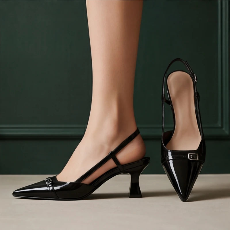 Zena Ryan Slingback Pump - Black - women's pumps - Hendlys - Image 2