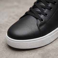Maddison Leather Sneakers - Black - low-top sneakers - Hendlys - Image 4