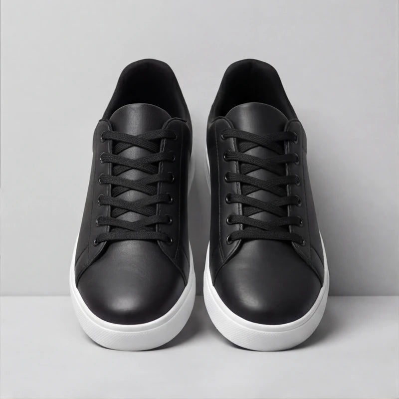 Maddison Leather Sneakers - Black - men's sneakers - Hendlys - Image 2