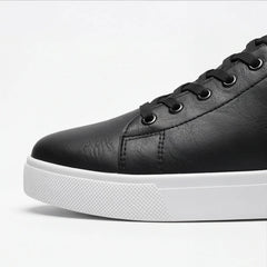 Maddison Leather Sneakers - Black - men's shoes - Hendlys - Image 5