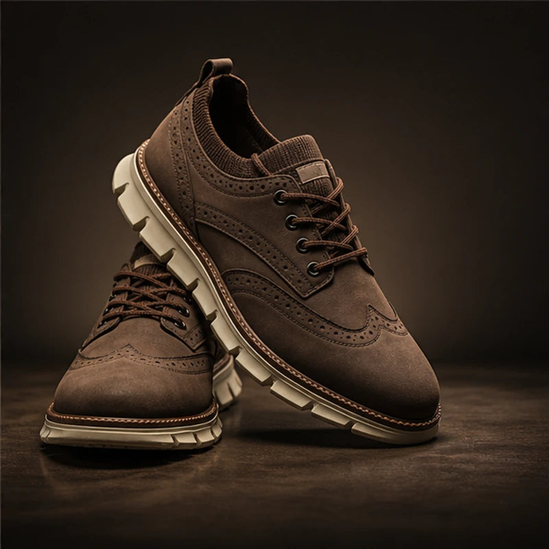 Peterson Suede Sneakers - Brown - men's sneakers - Hendlys - Image 2
