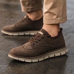 Peterson Suede Sneakers - Brown - casual sneakers - Hendlys - Image 4