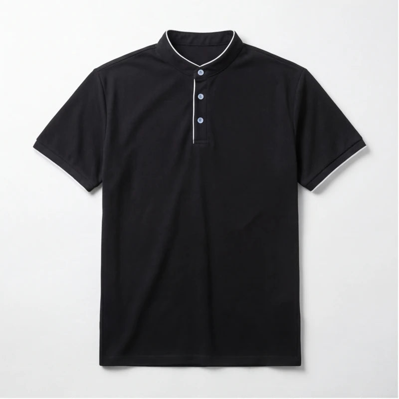 Jenson Polo Shirt - Black - men's polo - Hendlys - Image 1