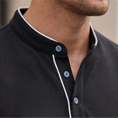 Jenson Polo Shirt - Black - men's polo - Hendlys - Image 2