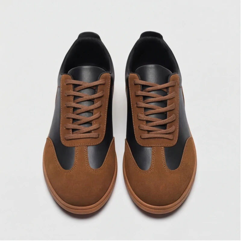 Monaco Leather Shoes - Brown - leather sneakers - Hendlys - Image 3