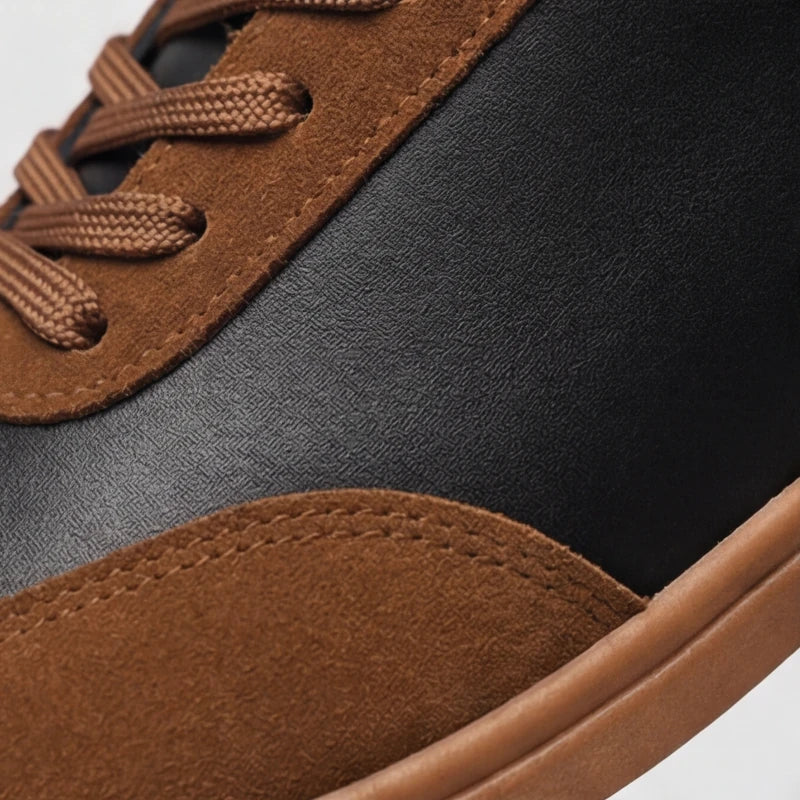 Monaco Leather Shoes - Brown - suede sneakers - Hendlys - Image 4