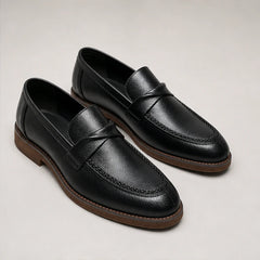 Bellagio Leather Driving Loafer - Black - men's loafers - Hendlys - Image 2