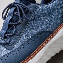 Hampton Leather Sneakers - Blue - men's sneakers - Hendlys - Image 2