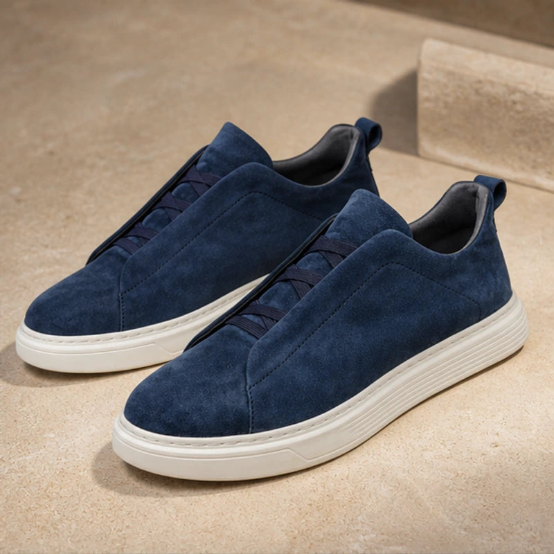 Altman Suede Sneakers - Blue - men's sneakers - Hendlys - Image 2