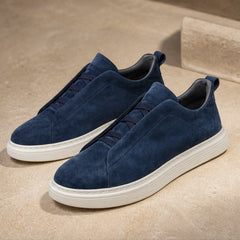 Altman Suede Sneakers - Blue - men's sneakers - Hendlys - Image 2