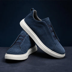 Altman Suede Sneakers - Blue - Sneakers - Hendlys - Image 1