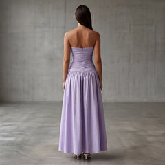 Grazania Strapless Dress - Lavender - women's dress - Hendlys - Image 2