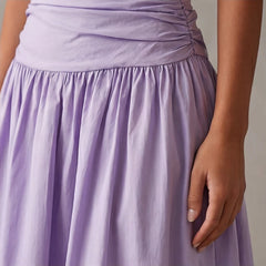 Grazania Strapless Dress - Lavender - ruched dress - Hendlys - Image 5