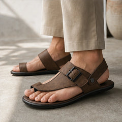 Cove Ridge Leather Sandal - Brown - leather sandals - Hendlys - Image 3