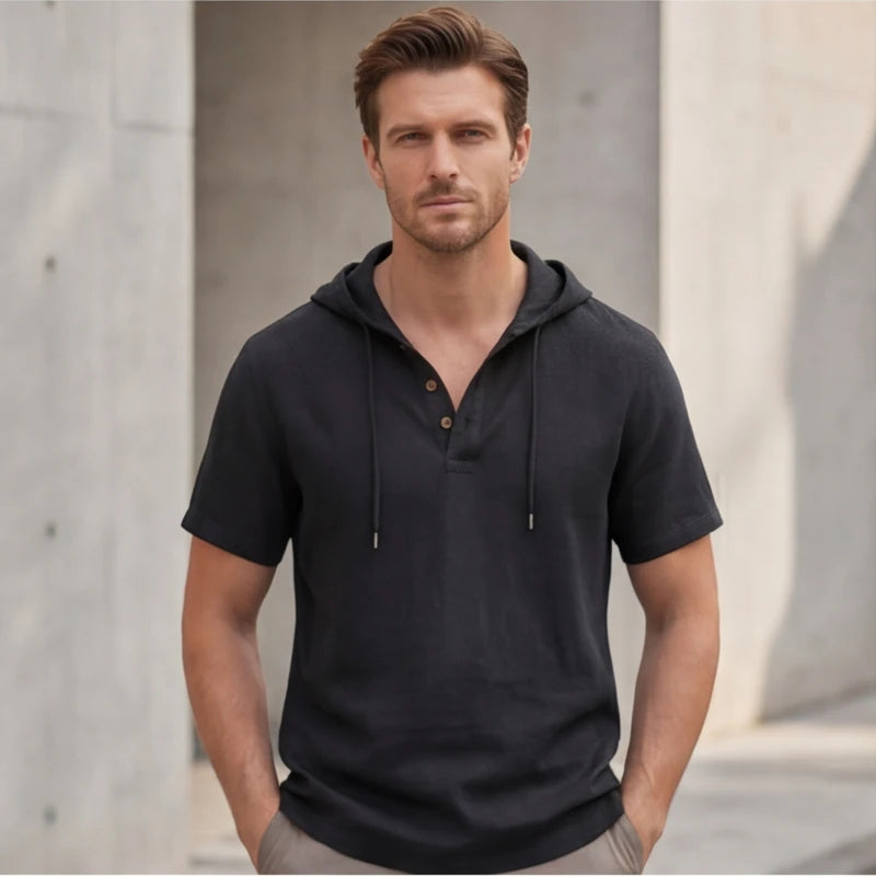 Brighton Hoodie Shirt - Black - men's shirt - Hendlys - Image 1