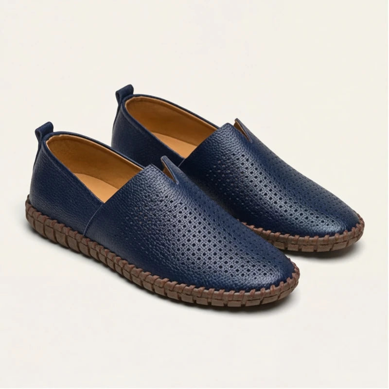 Sartoria Italia Loafers - Navy - men's loafers - Hendlys - Image 1