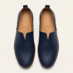 Sartoria Italia Loafers - Navy - italian leather - Hendlys - Image 3
