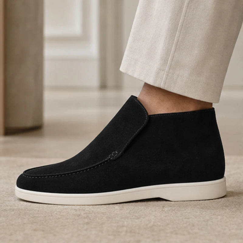 Marlow Suede Chukka Loafer - Black - men's shoes - Hendlys - Image 5