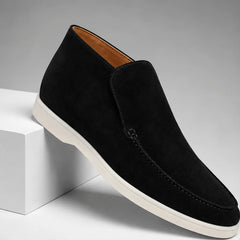 Marlow Suede Chukka Loafer - Black - Loafers - Hendlys - Image 1