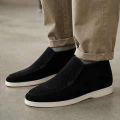 Marlow Suede Chukka Loafer - Black - chukka loafer - Hendlys - Image 4