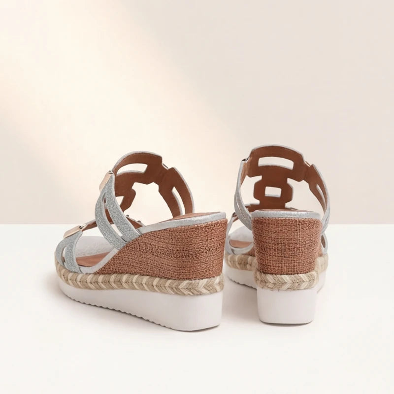 Marnola Chainlink Slides - Silver - chainlink slides - Hendlys - Image 3