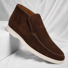 Marlow Suede Chukka Loafer - Dark Brown - Loafers - Hendlys - Image 1
