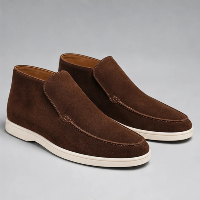 Marlow Suede Chukka Loafer - Dark Brown - men's loafers - Hendlys - Image 2