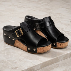 Zulana Platform Sandals - Black - summer sandals - Hendlys - Image 7