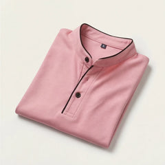 Jenson Polo Shirt - Pink - breathable polo - Hendlys - Image 4