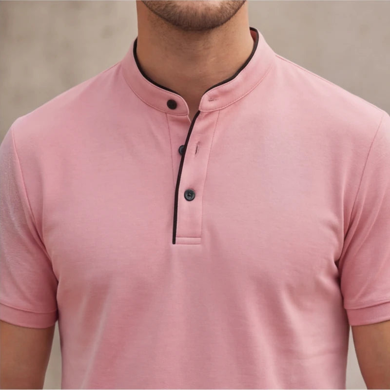 Jenson Polo Shirt - Pink - men's shirts - Hendlys - Image 6